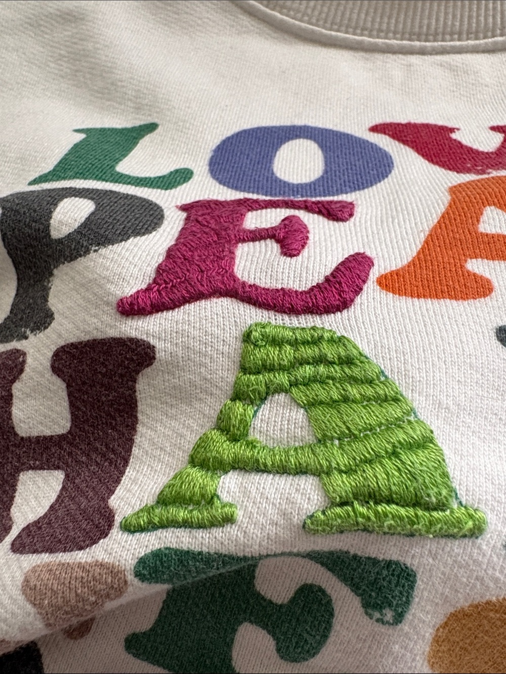 Anthropologie Garima Dhawan White Crewneck Sweatshirt - Picture 4 of 11